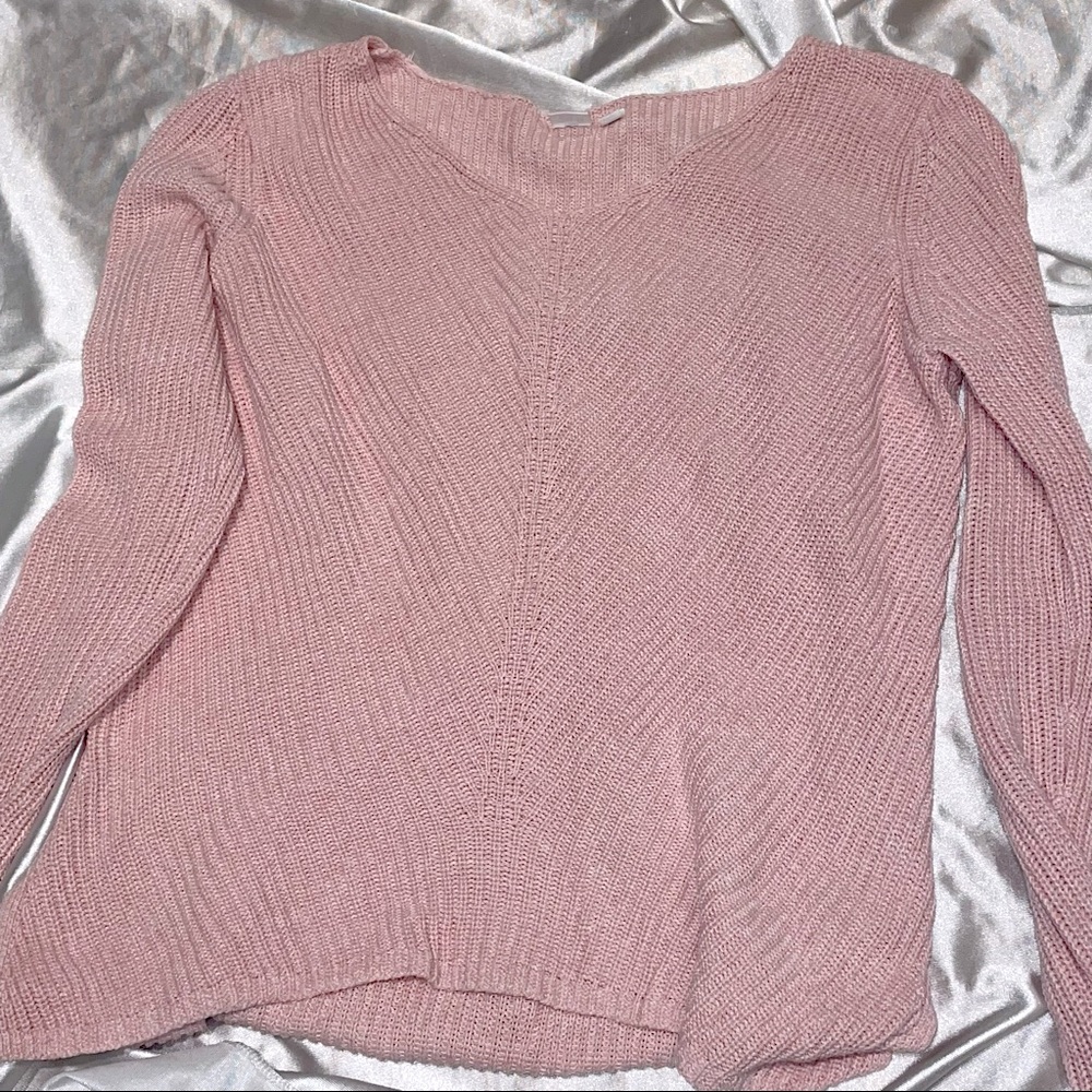 GAP Pink V-Neck Women's Sweater